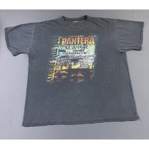 Rare Vintage Pantera Static X Slayer Extreme Steel Tour Y2K Sun Fade Band T